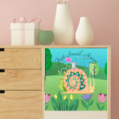 Gewoon een slak achterna Cute Slak Sticker