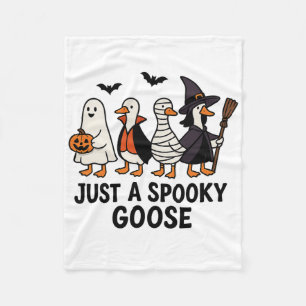 Gewoon een spookachtige gans grappig Halloween Gek Fleece Deken