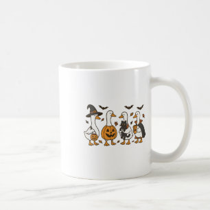 Gewoon een spookachtige gans Halloween Goose Witch Koffiemok