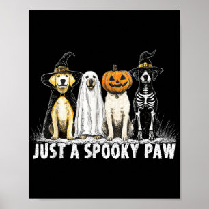 Gewoon een spookachtige Paw Labrador Retriever Hal Poster