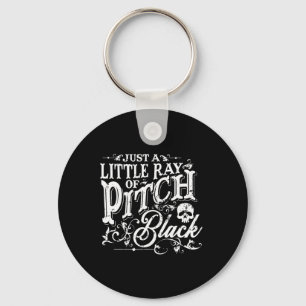 Gewoon een straaltje pitch zwart spooky Season Hal Sleutelhanger