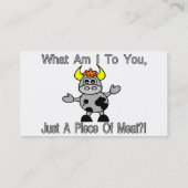 Gewoon een stuk vlees visitekaartje (Achterkant)