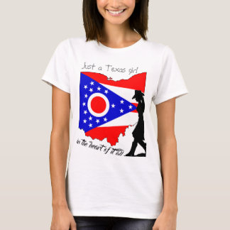 Gewoon een Texas Girl in het hart van het All T-shirt