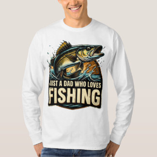 Gewoon een vader die van vissen houdt shirt