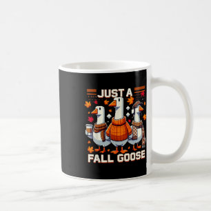 Gewoon een vallende gans Grappige Pixel Herfst Ret Koffiemok