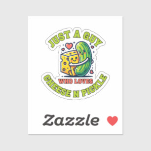 Gewoon een vent die van augurk houdt sticker