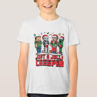 Gewoon een vrolijke Creeper videogame feest shirt