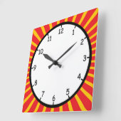 Gewoon een vun en kleurrijk Splat Wall-slot Vierkante Klok (Hoek)