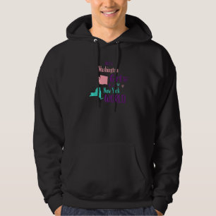 Gewoon een Washington-meisje in New York Wo Hoodie