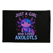Gewoon een wie Axolotls liefheeft Kussensloop (Achterkant)