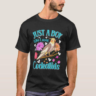 Gewoon een wie houdt van Cockatiels Cockatiel T-shirt