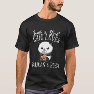 Gewoon een wie panda's liefheeft Boba Thee Bubble  T-shirt