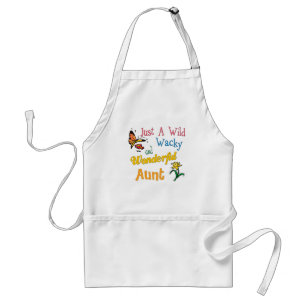 Gewoon een Wilde Wacky Wonderful tante Standaard Schort