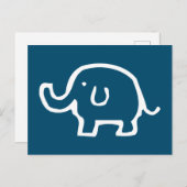 Gewoon een witte olifant briefkaart (Voorkant / Achterkant)