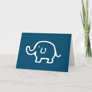 Gewoon een witte olifant kaart
