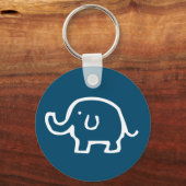 Gewoon een witte olifant sleutelhanger (Voorkant)