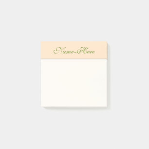 Gewoon, eenvoudig, Bisque achtergrond en Groene Na Post-it® Notes