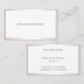 Gewoon eenvoudig, elegant design, modern visitekaartje (Voorkant / Achterkant)