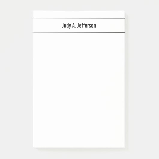 Gewoon eenvoudige, klassieke minimalistisch post-it® notes (Voorkant)
