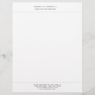 Gewoon eenvoudige minimalistische moderne, profess briefhoofd