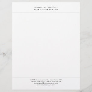 Gewoon eenvoudige minimalistische moderne, profess briefhoofd