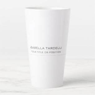 Gewoon eenvoudige minimalistische moderne, profess latte mok