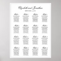 Gewoon Elegant 16 Tafel Trouwstoel Grafiek