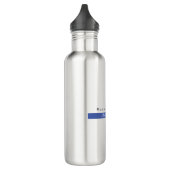 Gewoon Elegant Blue White Minimal Design Waterfles (Links)