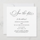 Gewoon Elegant Calligraphy Wedding Photo Save The Date (Achterkant)