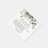 Gewoon Elegant Eucalyptus Facts Weddenschap Servet (Hoek)