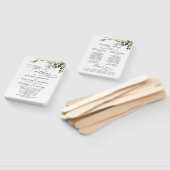 Gewoon Elegant Eucalyptus Wedding Programme Handwaaier (Niet-gemonteerd)