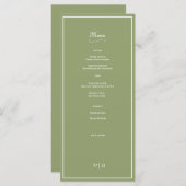 Gewoon Elegant L'Herbe Tarragon met Border Menu (Voorkant / Achterkant)