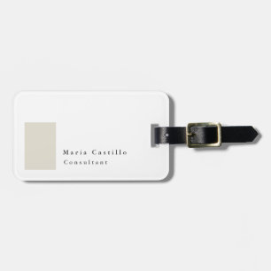 Gewoon elegant modern, minimalistisch design bagagelabel