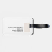Gewoon elegant modern, minimalistisch design bagagelabel (Achterkant horizontaal)