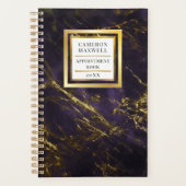 Gewoon Elegant Paars | Benoeming van goudmarmer Planner (Voorkant)