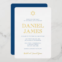 Gewoon Elegant Star van David Bar Mitzvah Real Gol