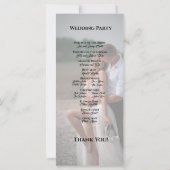 Gewoon Elegant Typografie Modern Wedding Programme (Achterkant)