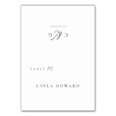 Gewoon elegante typografie Modern Place Card Kaart (Voorkant)