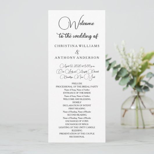 Gewoon elegante typografie Modern Programma (Staand voorkant)