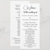 Gewoon elegante typografie Modern Programma (Voorkant / Achterkant)