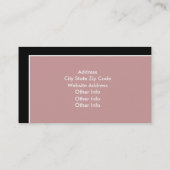 Gewoon elegante Visitekaartjes (Achterkant)