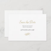 Gewoon en eenvoudig wit goud — Klassiek sparen de (Voorkant / Achterkant)