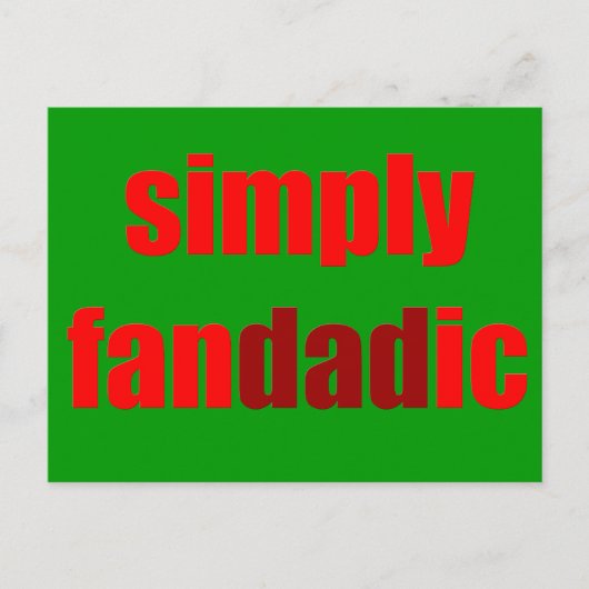 Gewoon Fandadic Briefkaart (Voorkant)