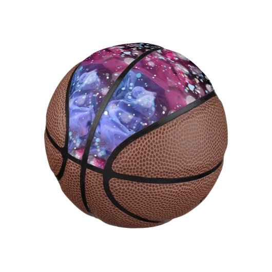 Gewoon flauw, roze basketbal (Schuin)