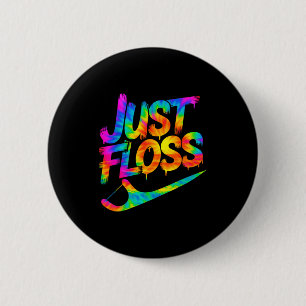 Gewoon Flossen Funny Tandarts Mondhygiënist Rdh Ta Ronde Button 5,7 Cm