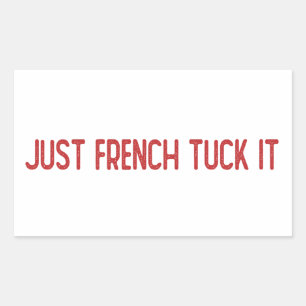 Gewoon Frans gooien - De Franse truck Rechthoekige Sticker