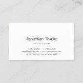 Gewoon Freehand Script-minimalistisch elegant eenv Visitekaartje (Achterkant)