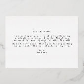 Gewoon gebold 3 Foto Afstuderen - Hartelijk dank Folie Uitnodiging (Achterkant)