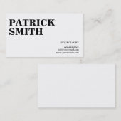 Gewoon gebold tekstpsycholoog Visitekaartje (Voorkant / Achterkant)