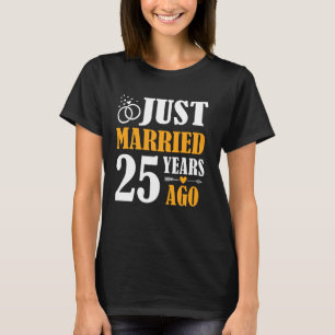 Gewoon gehuwd 25 jaar geleden 25th Wedding Jubileu T-shirt